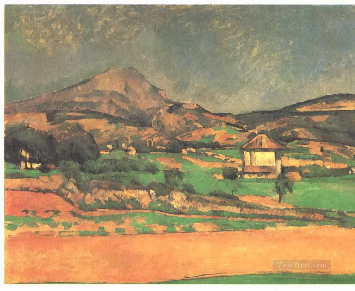 Plain by Mont Sainte Victoire Paul Cezanne Oil Paintings